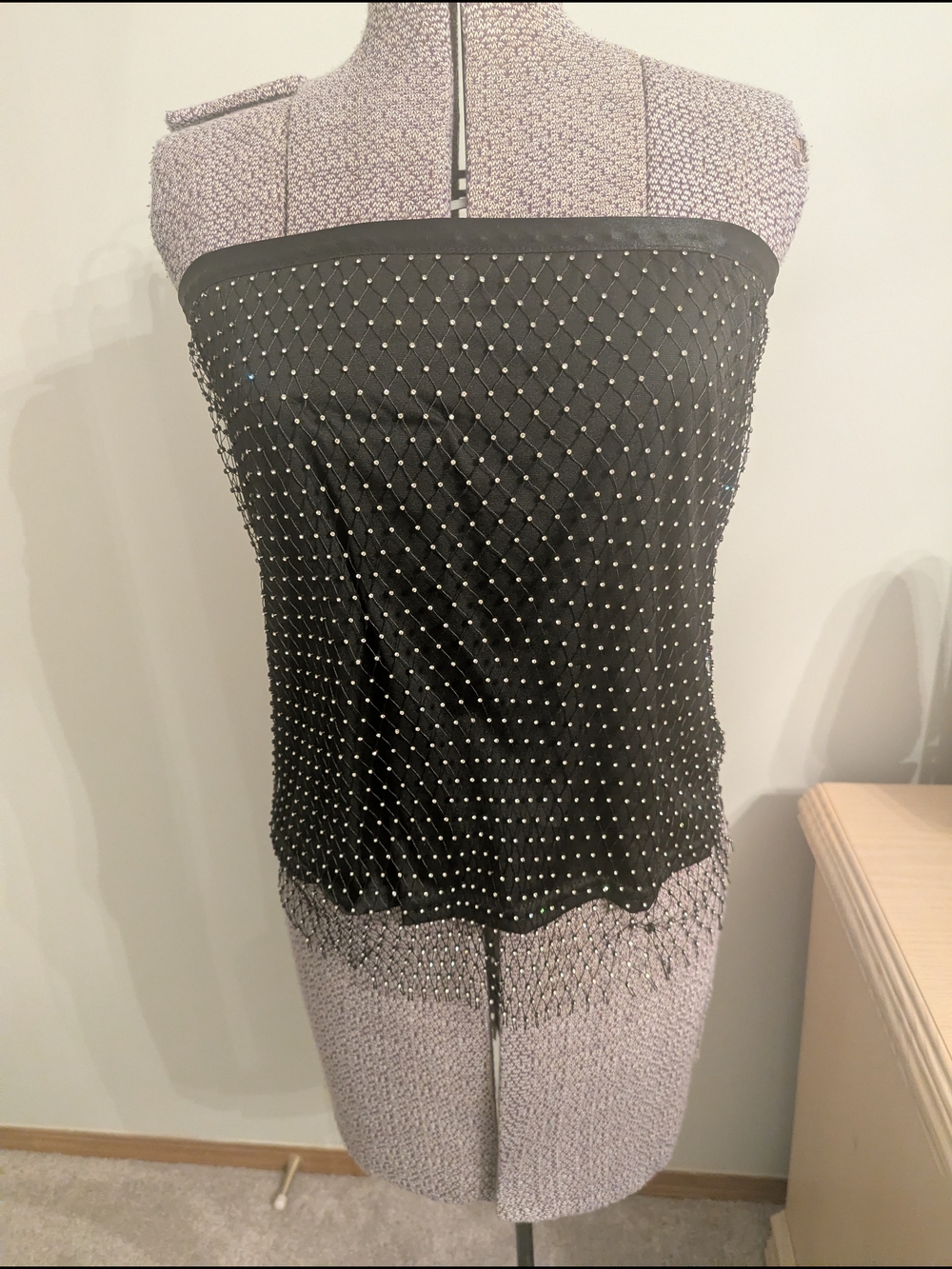 Women's Strapless Studded Tube Top - Black